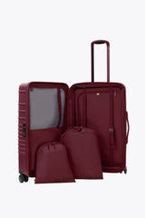 The Medium Check-In Roller in Burgundy